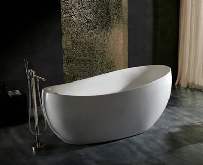 《優亞衛浴精品》一體成型無接縫壓克力獨立浴缸150x80x60cm