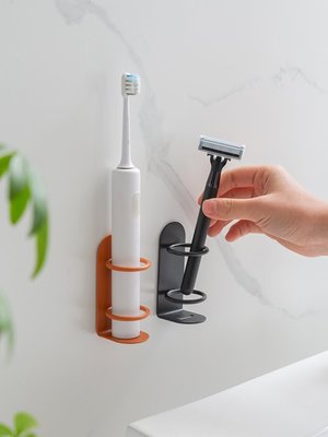 壁掛式牙刷架衛生間免打孔鐵藝牙具置物架牙刷固定器收納架