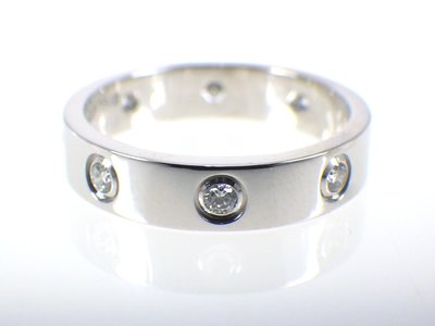 [超優惠 高階商品#51] Cartier 卡地亞 LOVE系列 窄版8鑽  鑽石 螺絲戒指