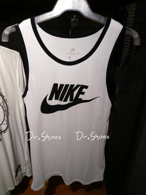 【Dr.Shoes 】Nike Ace Logo 男裝 白黑色 運動背心 779235-100