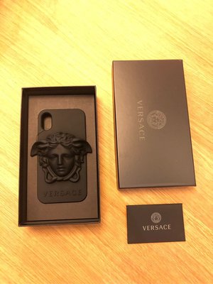 義式潮流時尚 全新 VERSACE 經典3D立體 梅杜莎LOGO iPhone X case 手機殼