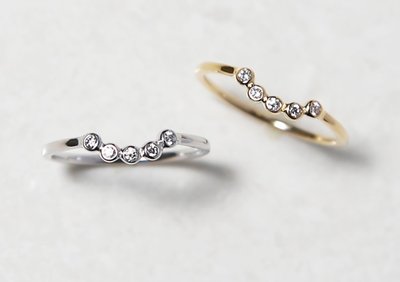【巧品珠寶】18K金 簡約時尚款 客製五鑽石戒