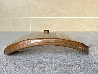 #銅雜件 19世紀歐洲紫銅暖腰壺古玩古董老物件銅器雜項民俗懷