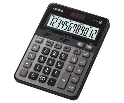【威哥本舖】Casio台灣原廠公司貨 DS-2B 實用桌上型12位元計算機 商用專業計算機 稅金計算 匯率計算