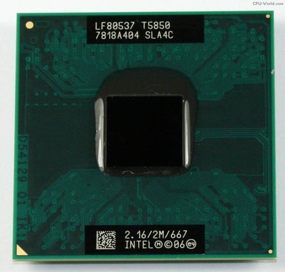 【含稅】Intel Core 2 Duo Mobile T5850 2.16G 雙核庫存正式CPU 一年保SocketP