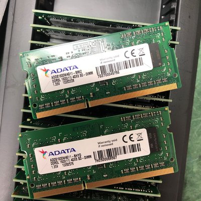終身保固 DDR3L 4G 1600 雙面 筆電 記憶體