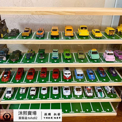 【全馆 】164兒童汽車模型收納盒架收藏櫃多美卡停車大樓合金風火輪tomy卡