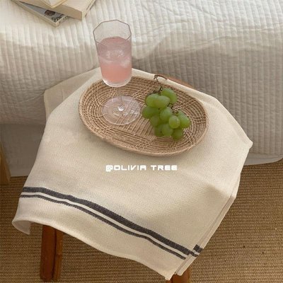 ins日式複古廚房用品棉質布藝餐墊隔熱墊茶巾蓋布