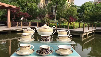 廠家出貨現貨Wedgwood威基伍德豐饒之角進口骨瓷茶具套裝茶杯茶壺歐式茶具