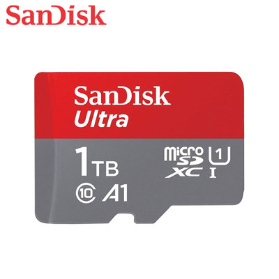 SanDisk【1TB】Ultra 大容量 手機記憶卡 A1 MicroSD 台灣保固公司貨(SD-SQUAC-1TB)