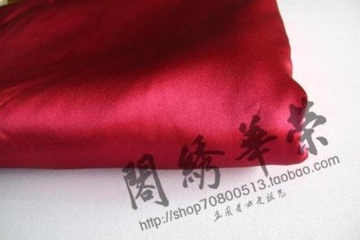 熱銷 湘繡底料服裝圍巾精品絲綢天然桑蠶絲19歐姆真絲綢緞紅色半米起*