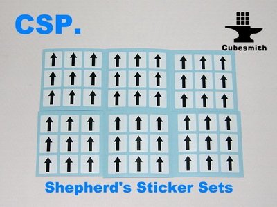 CSP.3×3×3魔術方塊增加難度用貼紙系列-箭頭貼紙