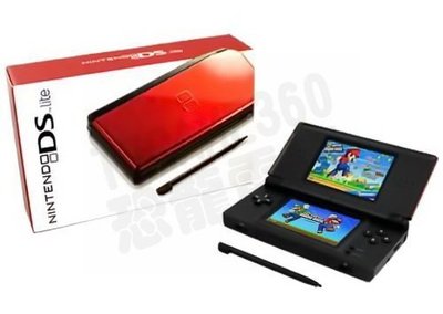 任天堂 Nintendo DSL NDSL 主機外殼 機身殼 (黑紅色)【台中恐龍電玩】