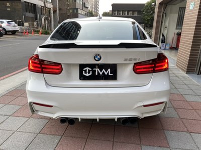 《※台灣之光※》全新 BMW 寶馬 F30 12 13 14 15年原廠樣式歐規全紅LED光條光柱後燈尾燈外側 台灣製造