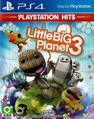 【二手遊戲】PS4 小小大星球3 LITTLEBIG PLANET III 3 中文版【台中恐龍電玩】