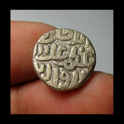 古玩錢幣收藏（可議價）印度銀幣R4261R8印度德里蘇丹銀幣*(14mm,3.4g)