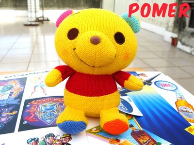 ☆POMER☆日本專用景品 SEGA正品 迪士尼 Winnie The Pooh 小熊維尼精緻毛線編織彩色拼接娃娃玩偶