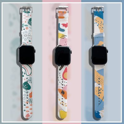 最新的時尚幾何圖案 Apple Watch 錶帶 6 Se 38mm 40mm 42mm 44mm Iwatch 系列