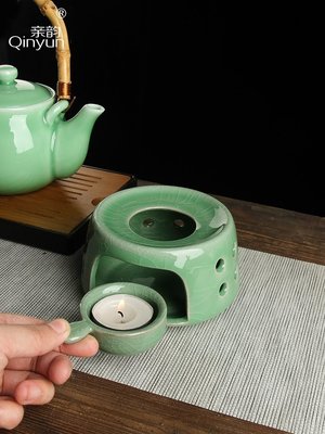 “正品”親韻青瓷茶壺加熱底座 溫茶爐蠟燭保溫爐通用功夫茶具溫茶器