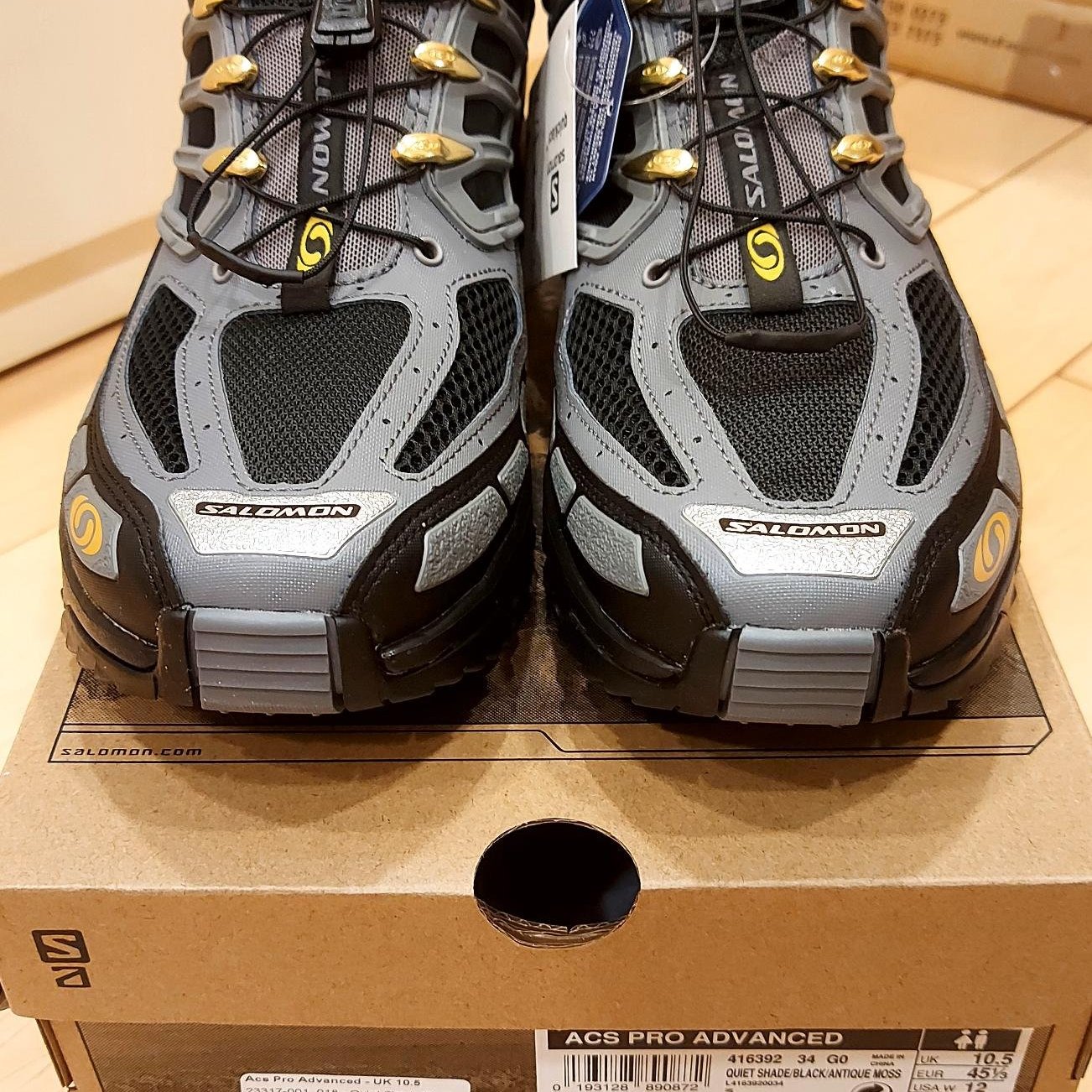 Salomon S/Lab ACS Pro Advanced 多功能越野鞋黑灰黃us11 29cm 全新