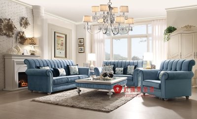 [紅蘋果傢俱] HM-2023 新古典系列 歐式 沙發 法式 絨布沙發 實木雕刻 奢華沙發組