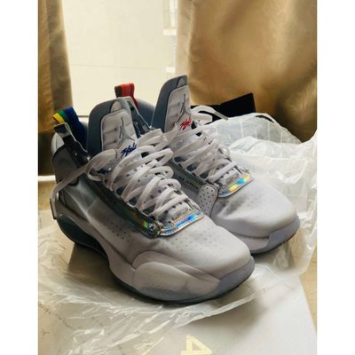 【正品】Air Jordan 34 ‘White Iridescent’ 彩虹 雷射 休閒 籃球 BQ3381-101現貨潮鞋