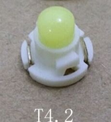 汽車儀表燈 T4.2 COB LED 燈泡 儀表燈/時鐘燈/排檔燈/空調燈/面板燈/中控台燈/冷氣燈