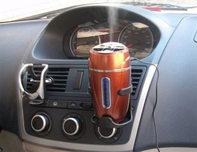 【Love Shop】 送杯架 杯子車用USB加濕器/迷你可攜式霧化/靜音汽車載空氣凈化器/薰香機