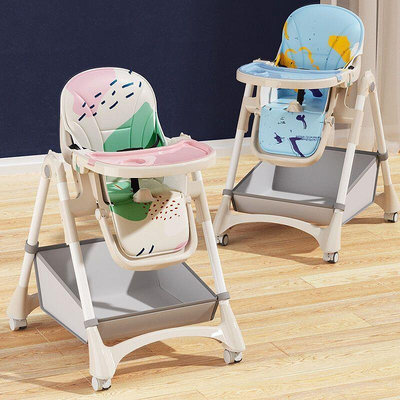 現貨：網紅寶寶兒童餐椅嬰兒家用飯桌多功能可摺疊便捷式學坐餐桌椅子