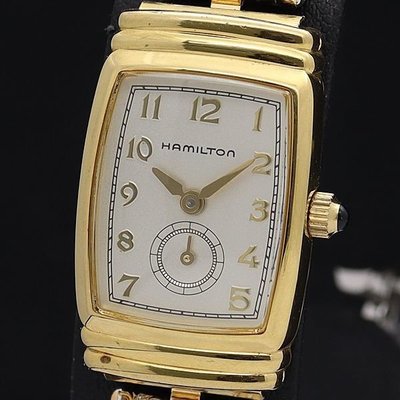 【精品廉售/手錶】瑞士名牌Hamilton漢彌爾敦 秒針開小眼 石英女腕錶*#6246*防水*美品*瑞士精品