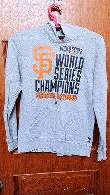 MLB舊金山巨人隊2014年季後賽系列賽冠軍款連帽長T灰色S號