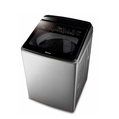 Panasonic 國際牌 20公斤 雙科技溫水ECO變頻IOT智能直立不銹鋼洗衣機NA-V200LMS-S