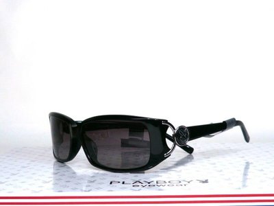 『名家眼鏡』PLAYBOY簍空設計黑色太陽眼鏡 PB-38001【台南成大店】