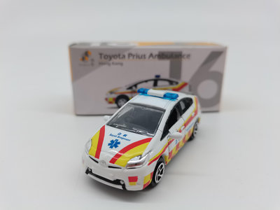 汽車模型 車模 收藏模型TINY微影1/64 Prius豐田普銳斯救護車香港急救車模型擺件
