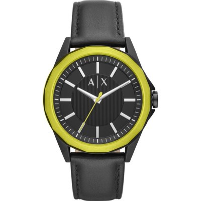 【美麗小舖】ARMANI EXCHANGE 45mm AX2623 黑色真皮皮帶 男錶 手錶 腕錶-現貨在台