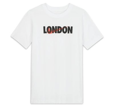 =CodE= NIKE LONDON CITY LOGO TEE 倫敦限定短T(白黑桃紅)CJ8078-100 一元起標