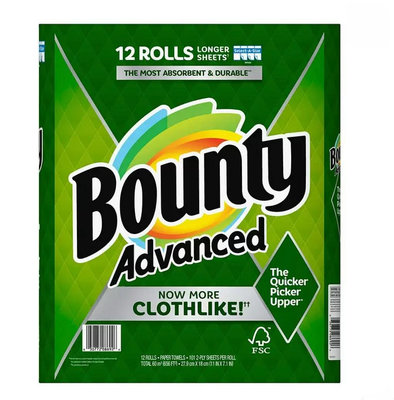 Costco好市多「線上」代購《Bounty 兩層隨意撕特級廚房紙巾 101張 X 12捲》#2530474