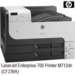 HP-LJ M712N    A3雷射印表機 (可雙面列印/內建網路款/含稅價)   可加購:500張 加大紙匣