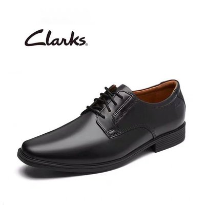 特賣- Clarks其樂男鞋Tilden Plain英倫風系帶商務正裝休閑皮鞋男德比鞋