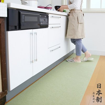 日本進口sanko廚房地墊防滑防油可擦長條地毯家用進門耐臟腳墊子超夯 下殺 爆品