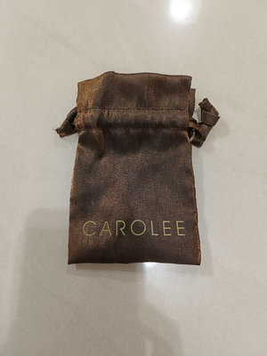 【二手衣櫃】CAROLEE 咖啡色 束口防塵袋 9cm*13cm 束口袋 收納袋 飾品袋 項鍊袋 首飾袋 珠寶袋 包裝袋 1130425