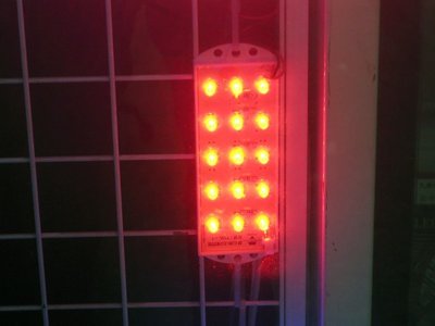 GO-FINE 夠好15只LED燈飛利浦紅光防水MITLED魚板燈LED燈板LED燈片LED模組檳榔爆閃燈廣告燈招牌燈