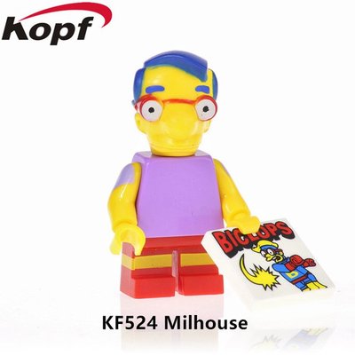 【積木班長】KF524 米爾豪斯 MILHOUSE 辛普森 家庭 動畫 電玩 人偶 袋裝/相容 樂高 LEGO 積木