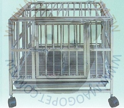 3台尺 折合式白鐵摺疊籠 S203不銹鋼圍片籠 掀頂不鏽鋼管籠 狗籠 3X2尺（DK-0813）每件7,200元