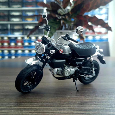 【現貨】青島社112本田小猴子摩托車仿真摩托機車生日禮物合金模型車擺件