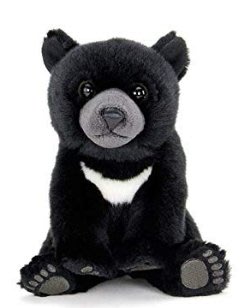日本進口 限量品 好品質 黑熊小熊熊 抱枕擺件絨毛娃娃玩偶布偶送禮禮品 6640c
