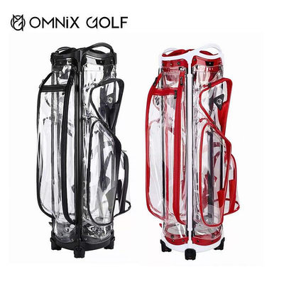 眾誠優品 時尚球包網紅透明高爾夫球桿包個性OMNIX GOLF 男女高爾夫球包 GF2149