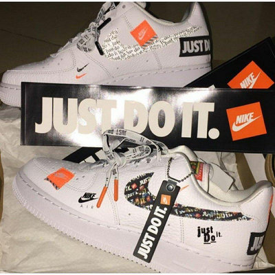 耐克Nike Air Force 1 07 JDI PRM 文字 拼貼 AF1 男女 AR7719-100慢跑鞋