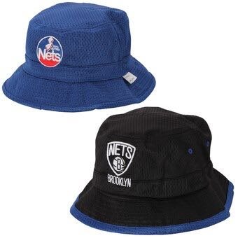 全新 特價 現貨L/XL Mitchell & ness Brooklyn Nets bucket 雙面 漁夫帽 黑 藍