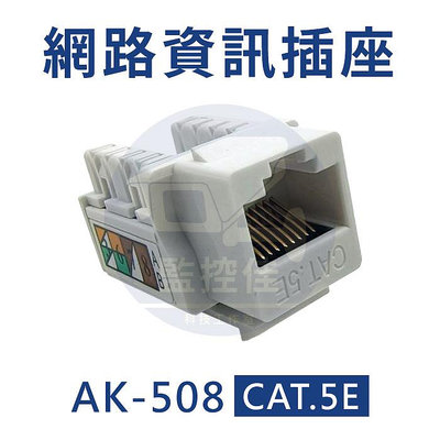【附發票】RJ45 Cat5 Cat5E AK-508 網路資訊插座 手壓接線 網路座 網路插座
